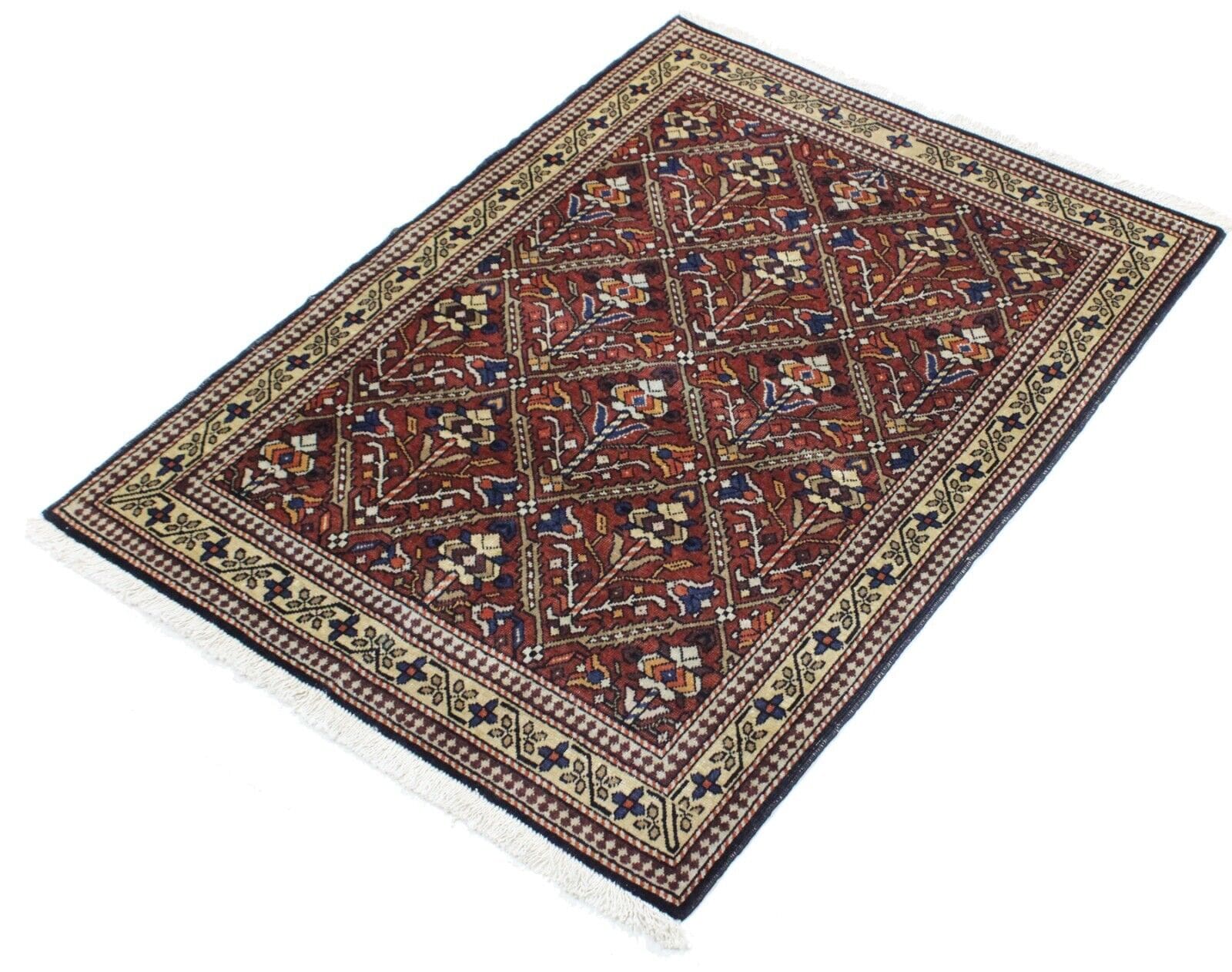 Original Russischer Kazak Teppich 110x80 cm, Wolle, Top Zustand, handgeknüpft