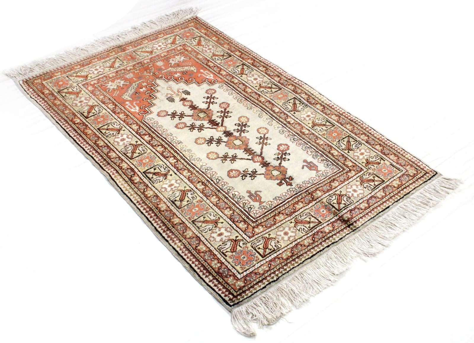 Original Türkischer Teppich 145x86 cm, handgeknüpft, Orientteppich