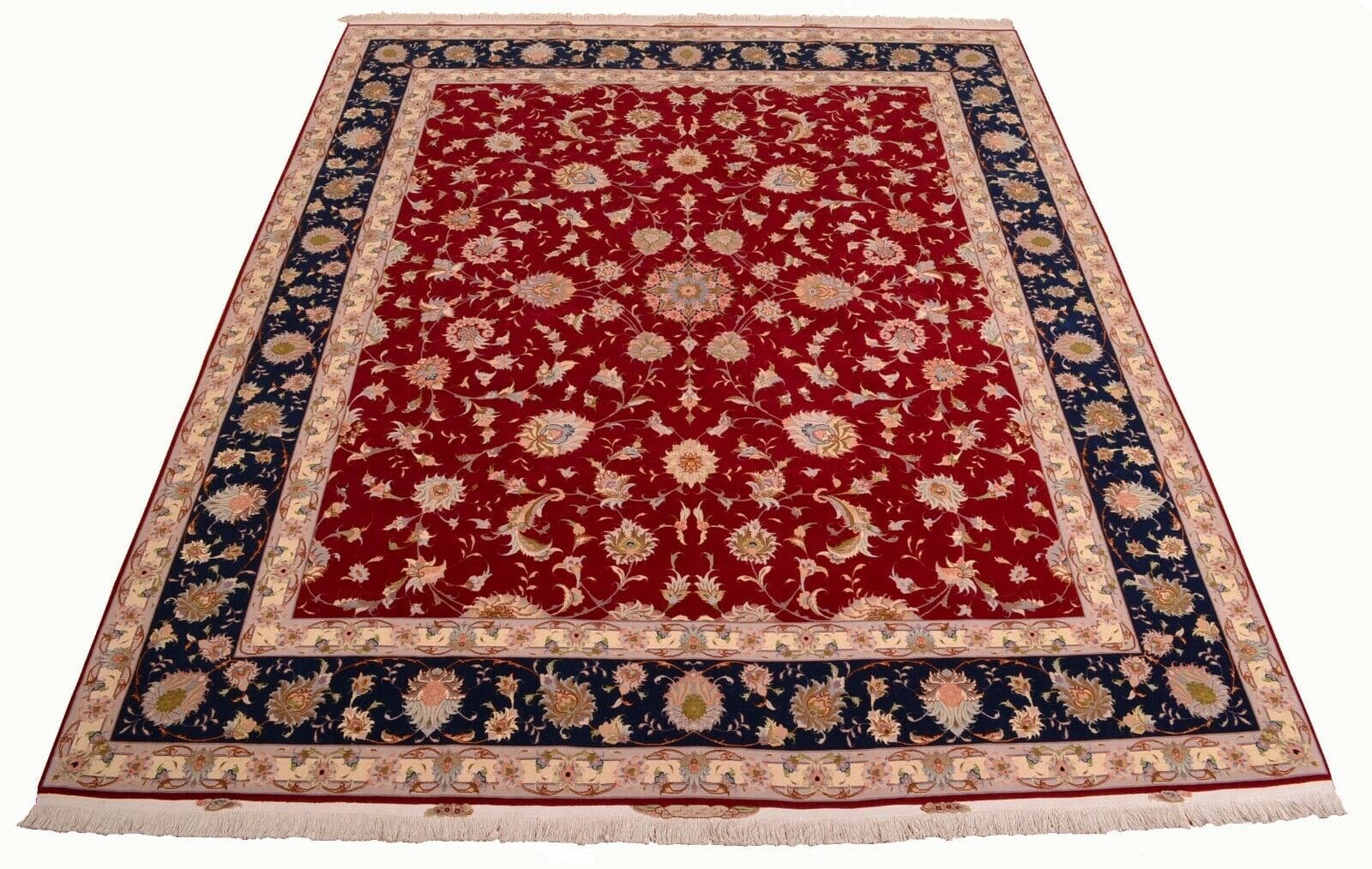 Perserteppich 307x255 cm, 550.000 Knoten, handgeknüpft, Tabriz
