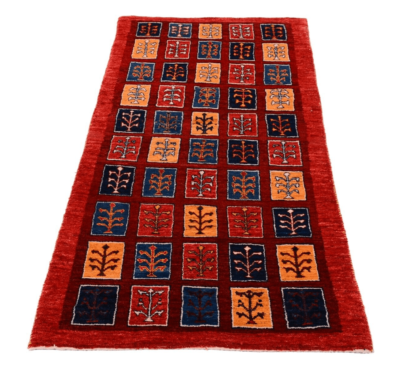 Perserteppich Gabbeh Loribaft 192x80 cm, 300.000 Knoten, handgeknüpft