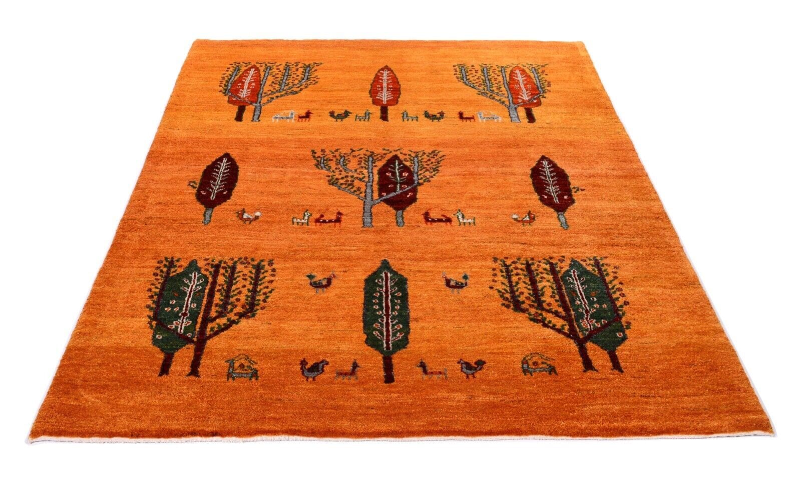 Perserteppich Gabbeh Loribaft 196x152 cm, 300.000 Knoten, handgeknüpft