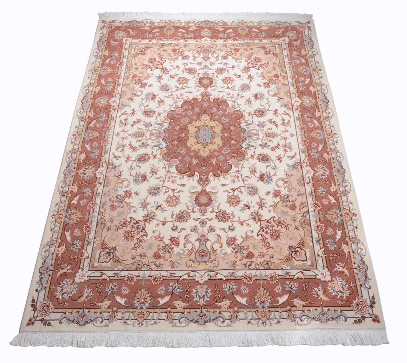 Perserteppich Tabriz 242x170 cm, 550.000 Knoten, handgeknüpft