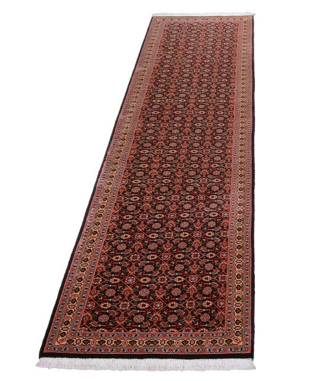 Perserteppich Tabriz Läufer 300x75 cm, 550.000 Knoten, handgeknüpft