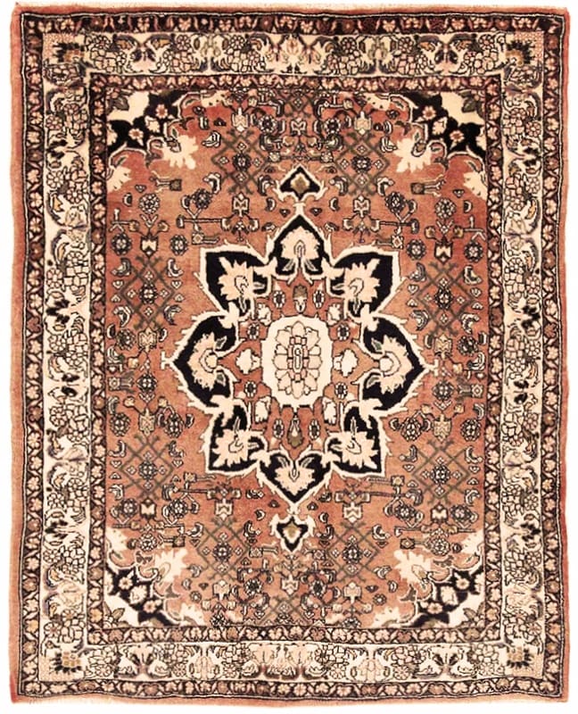 Robuster Bidjar Teppich 139x108 cm, handgeknüpft, Perserteppich