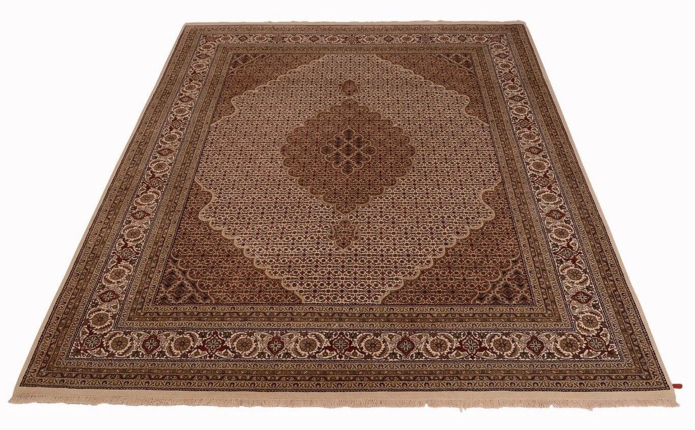 Roter Orientteppich Tabriz Mahi 306x240 cm, 325.000 Knoten, handgeknüpft