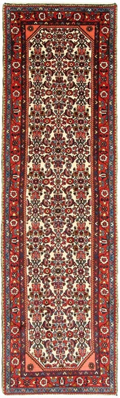 Rudbar Teppich 290x86 cm – antik, Hamedan, handgeknüpft