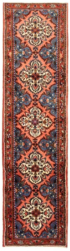 Rudbar Teppich 304x83 cm, antik, Hamedan, handgeknüpft