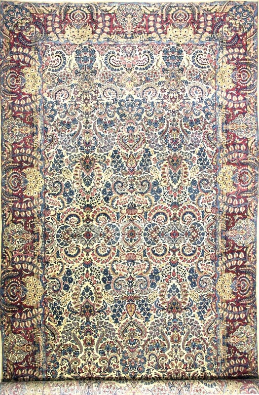 TeppichBazar Kerman Antik Teppich 547x299 cm – Handgeknüpft, Perserteppich