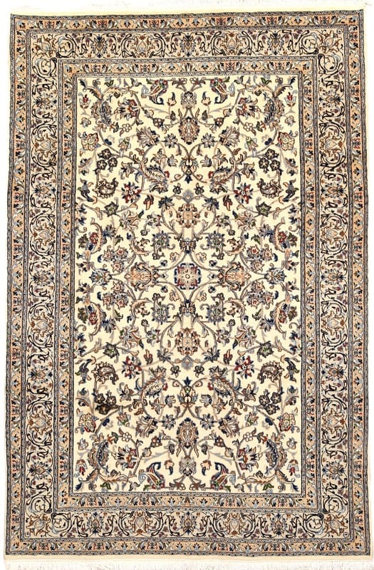TeppichBazar Nain Teppich 297x196 cm – Elegante florale Muster, handgeknüpft