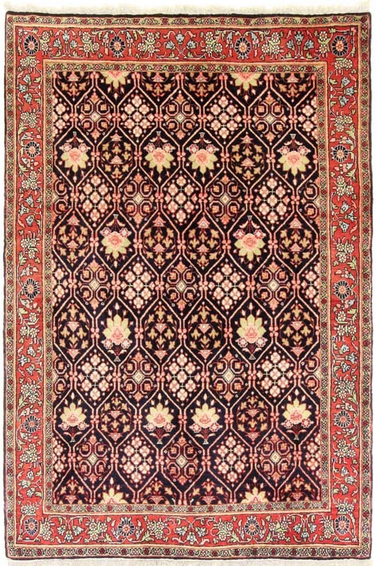 TeppichBazar Sarough Teppich 204x136 cm – Eleganter Orientteppich handgeknüpft