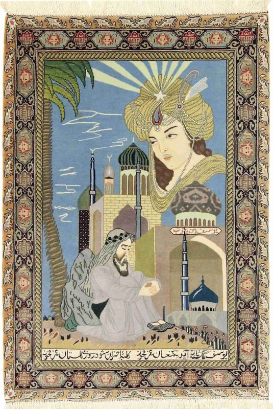 TeppichBazar Tabriz 50 Raj Teppich 148x101 cm – Handgeknüpft, Perserteppich