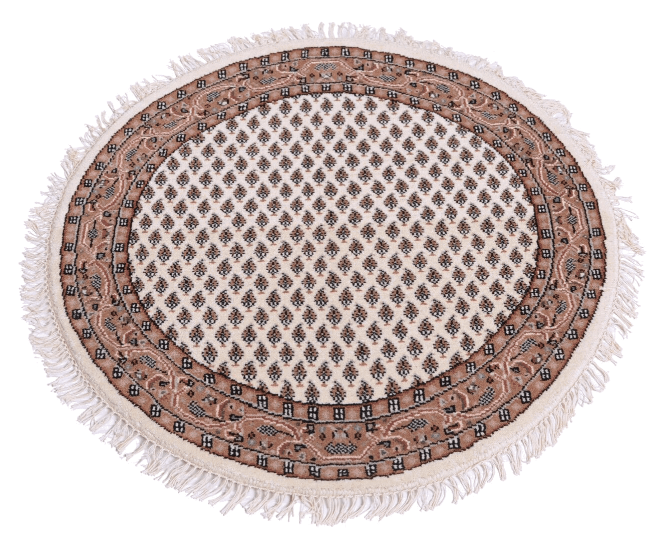 Runder Orientteppich 96x96 cm Sarough, 120k Knoten, handgeknüpft