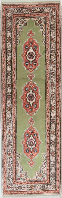 Russ Carpet 184x61 Kaschmir-Teppich, feine Seidenknüpfung, handgeknüpft