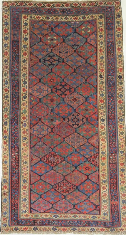 Russisch Antik Teppich 255x136 cm, mittelfein geknüpft, Orientteppich