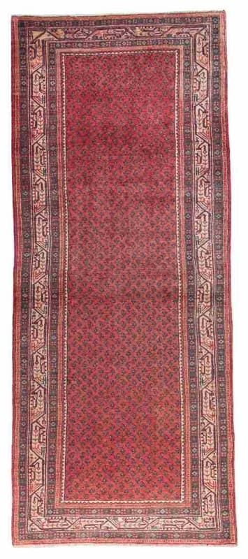 Sarough Mir Teppich 320x106 cm – Antik, handgeknüpft, Orientteppich