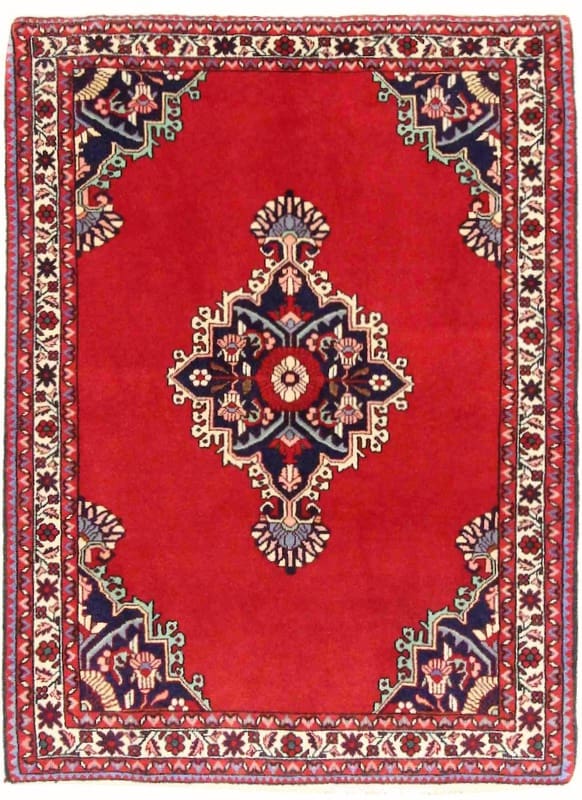 Sarough Orientteppich 140x103 cm, antik, handgeknüpft