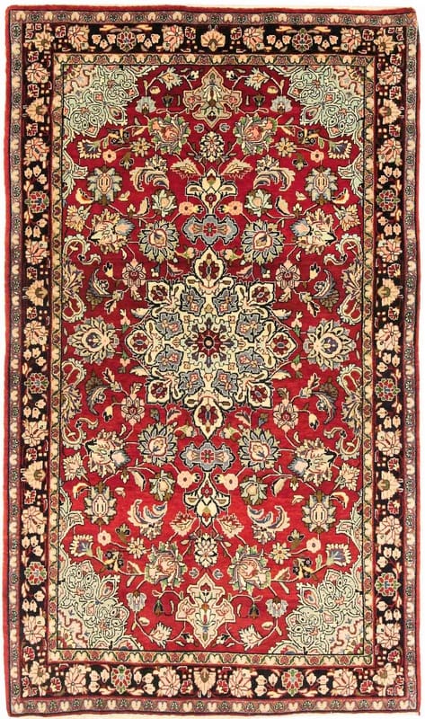 Sarough Orientteppich 220x133 cm – Antik, handgeknüpft