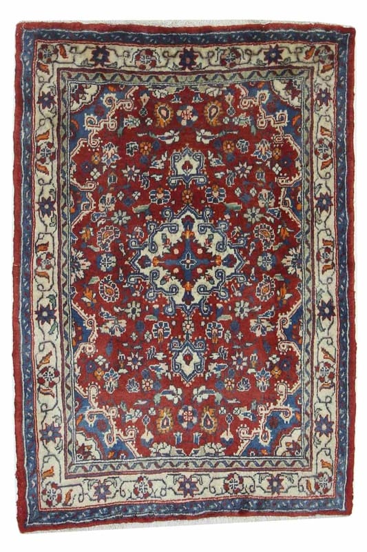 Sarough Teppich 102x70 cm – Antik, USA-Design, handgeknüpft