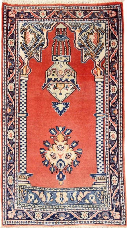 Sarough Teppich 127x70 cm – Antik, Handgeknüpft, Orientteppich