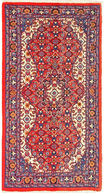 Sarough Teppich 128x68 cm – Antik mit einzigartigem Design, handgeknüpft