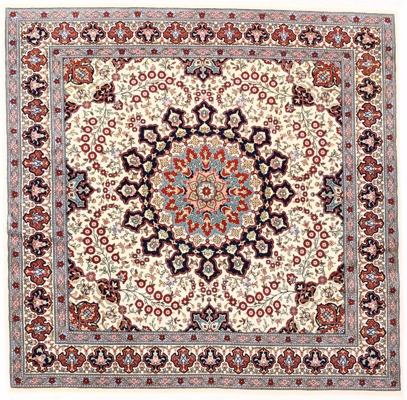 Sarough Teppich 174x173 cm – Antik, einzigartiges Design, handgeknüpft