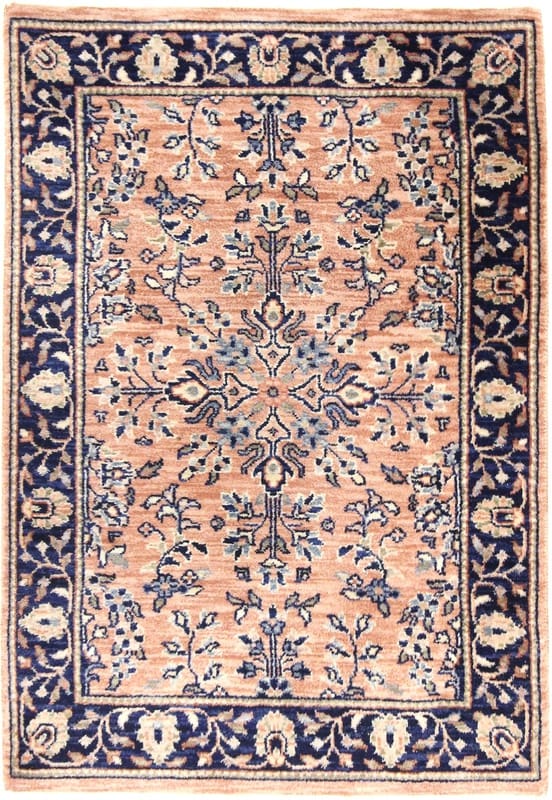 Sarough Teppich 92x62 cm – Antik, amerikanisches Design, handgeknüpft