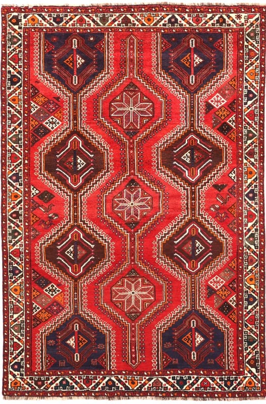 Schiraz Orientteppich 237x159 cm, handgeknüpft aus Wolle