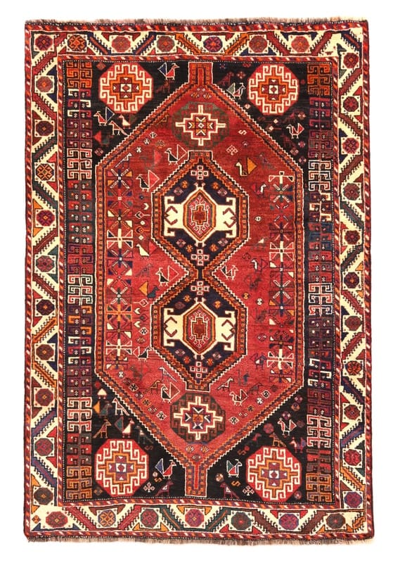 Schiraz Orientteppich 238x159 cm, handgeknüpft aus Wolle