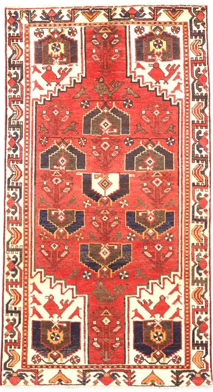 Schiraz Teppich 222x121 cm, Wolle, traditionell handgeknüpft