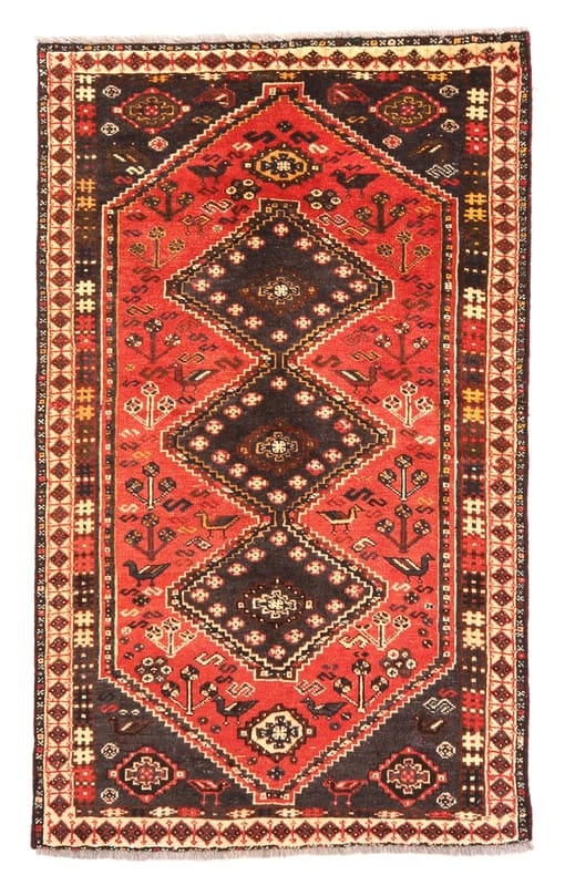 Schiraz Teppich 235x143 cm | Handgeknüpft aus Wolle | Orientteppich