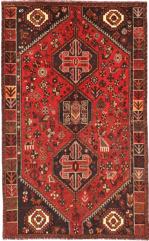 Schiraz Teppich 240x148 cm, Wolle, handgeknüpft, Orientteppich