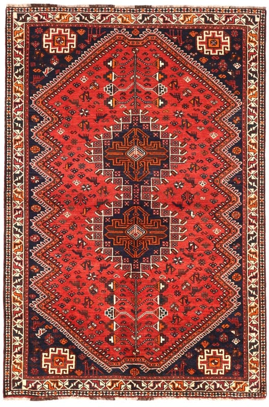 Schiraz Teppich 240x160 cm, Wolle, handgeknüpft, Orientteppich