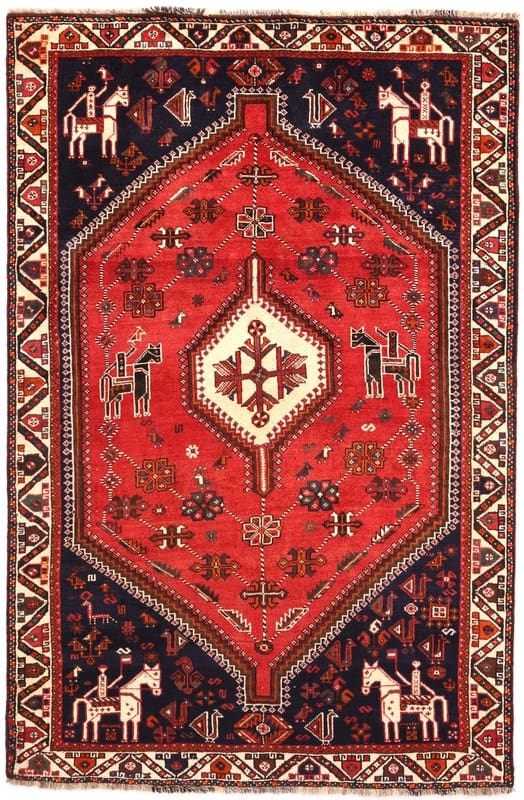 Schiraz Teppich 247x163 cm, Wolle, handgeknüpft, Orientteppich