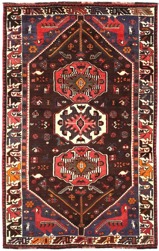 Schiraz Teppich 257x164 cm, Wolle, handgeknüpft, Orientteppich