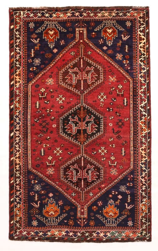 Schiraz Teppich 263x160cm, handgeknüpft, aus Wolle, Orientteppich