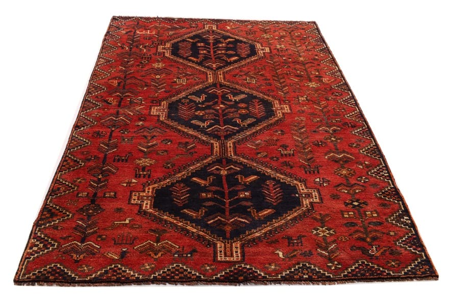Schiraz Teppich 264x148 cm, Wolle, handgeknüpft, Orientteppich