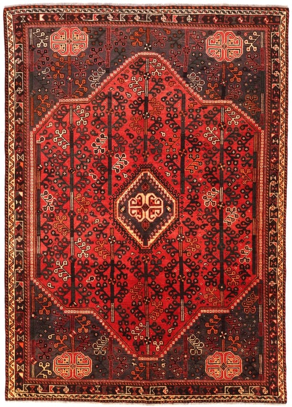 Schiraz Teppich 291x206 cm, handgeknüpft, Wolle, Orientteppich