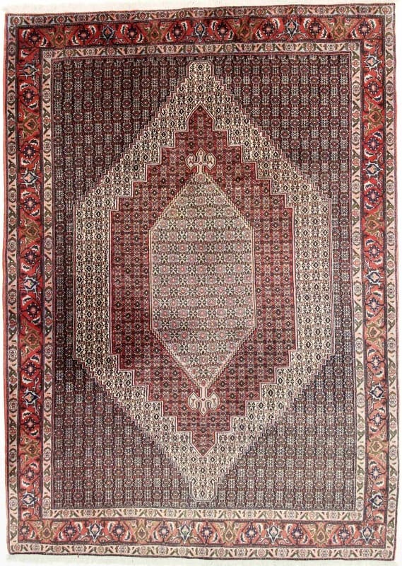 Senneh Teppich 292x206 cm – handgeknüpft, robust, Naturwolle, Perserteppich