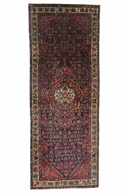 Shasavan Teppich 288x106 cm, antik, handgeknüpft, Orientteppich