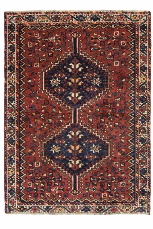 Shiraz Orientteppich 152x109 cm, handgeknüpft, 100% Wolle