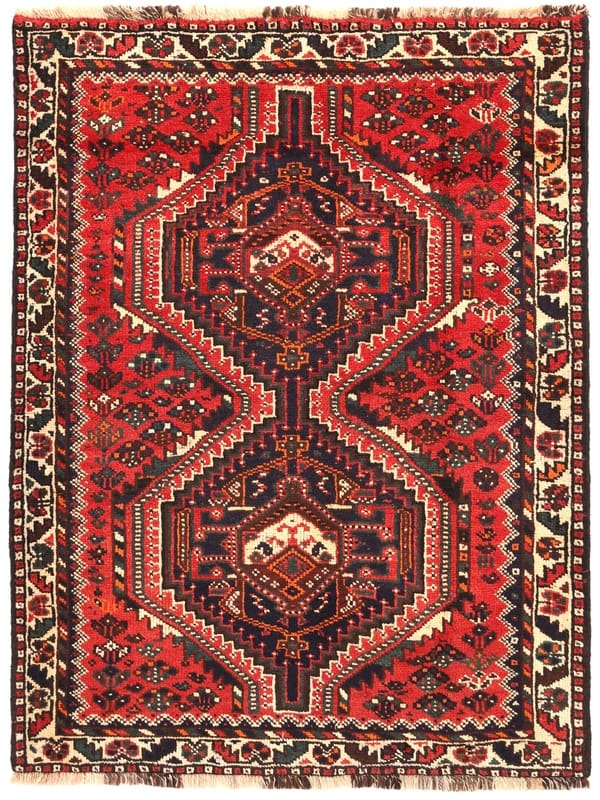 SHIRAZ Orientteppich 154x116 cm, Wolle, handgeknüpft