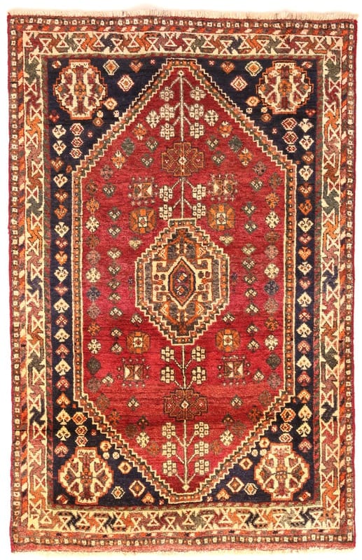 Shiraz Orientteppich 165x106 cm - Handgeknüpft aus Wolle