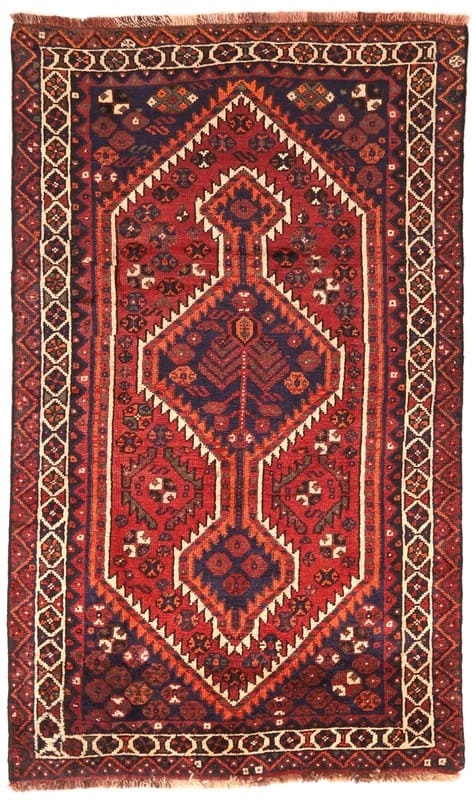 SHIRAZ Orientteppich 189x113 cm aus Wolle, handgeknüpft