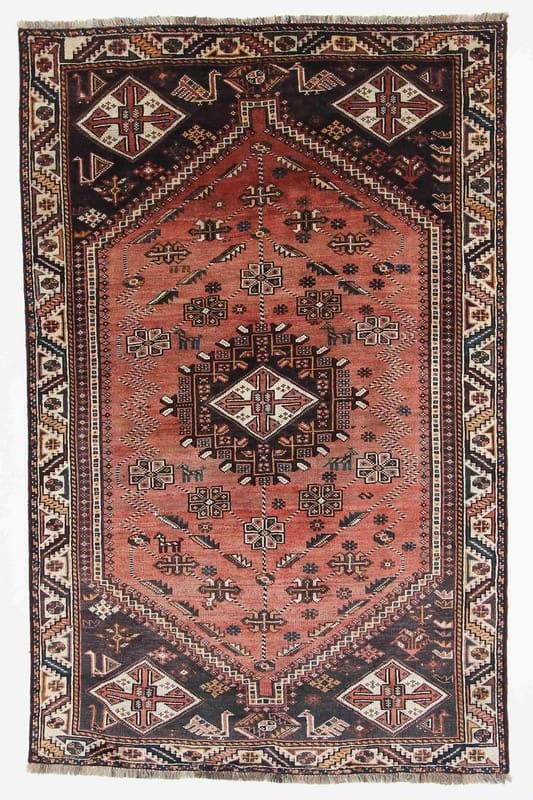 Shiraz Orientteppich 251x160 cm, handgeknüpft, florales Muster