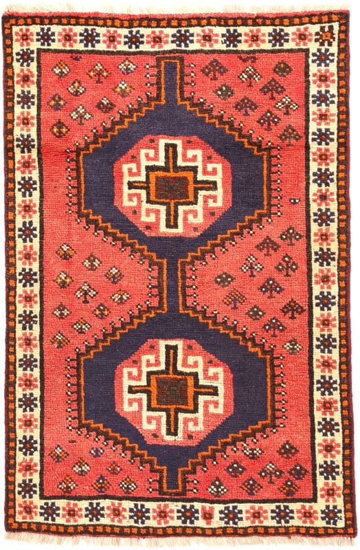 SHIRAZ Teppich 154x101 cm, Wolle, handgeknüpft, Orientteppich