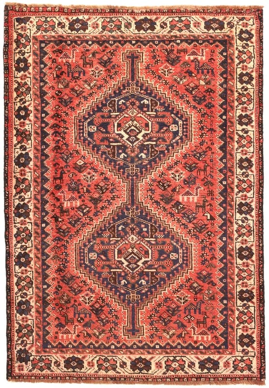 SHIRAZ Teppich 157x110 cm, handgeknüpft, aus Wolle, Orientalisch