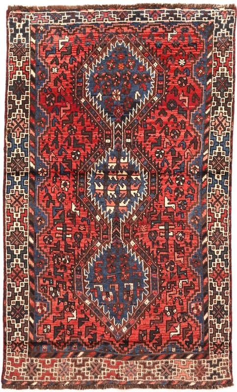 SHIRAZ Teppich 178x108 cm, handgeknüpft, Wollmaterial, Orientteppich