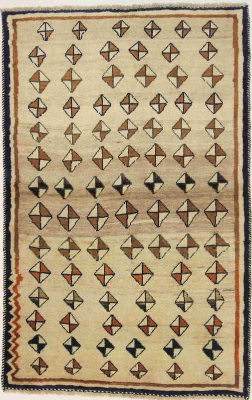 SHIRAZ Teppich 179x115 cm, handgeknüpft, Wolle, Ghaschghai-Stil