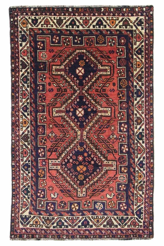 Shiraz Teppich 247x151 cm, Ghaschghai, Wolle, handgeknüpft