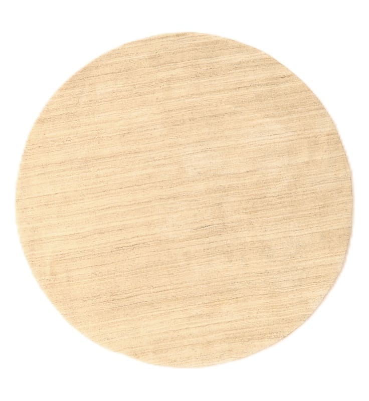 Stylisher Beige Berber Teppich 152x151 cm, handgeknüpft, Indien